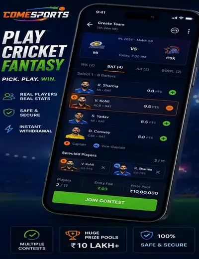 Cassinobets (casino bet s) fantasy cricket & matchday visual 2